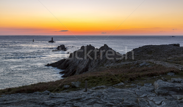 Naplemente befejezés világ gyönyörű part északnyugat Stock fotó © RazvanPhotography