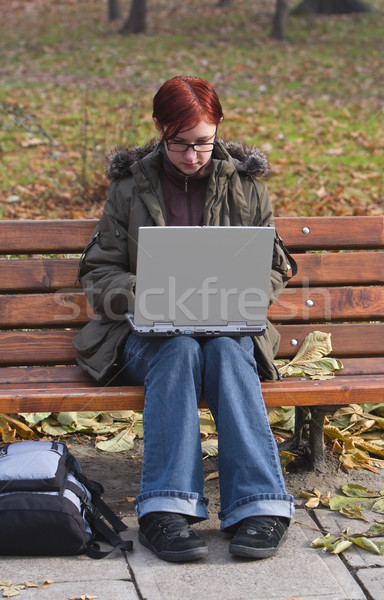Working on the laptop Stock photo © RazvanPhotography