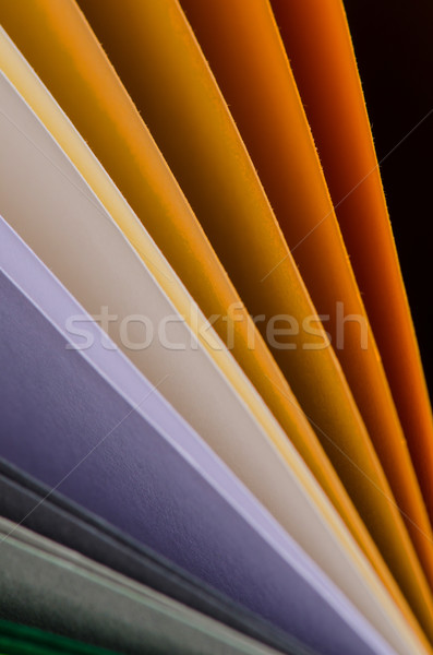 Couleur papier variété résumé fond bleu Photo stock © razvanphotos