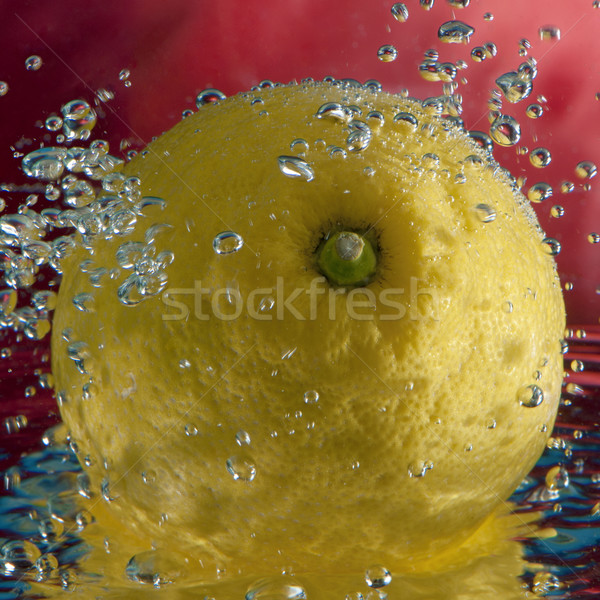 Citron bulles fruits vert couleur subaquatique Photo stock © razvanphotos