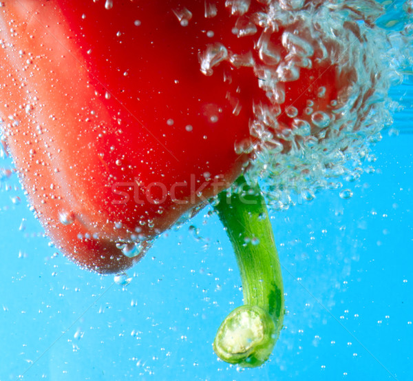 Rouge poivre bulles alimentaire fruits vert Photo stock © razvanphotos
