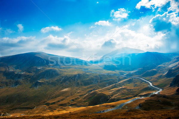 Transalpina, the highest altitude road in Romania, crossing the  Stock photo © razvanphotos