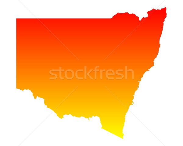 Map of New South Wales Stock photo © rbiedermann