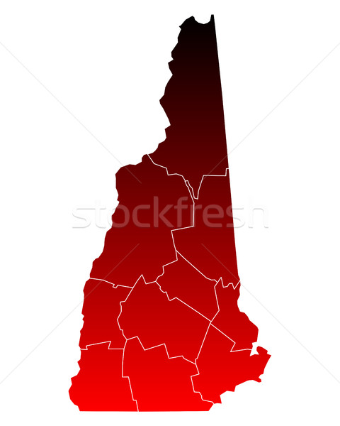 Map of New Hampshire Stock photo © rbiedermann