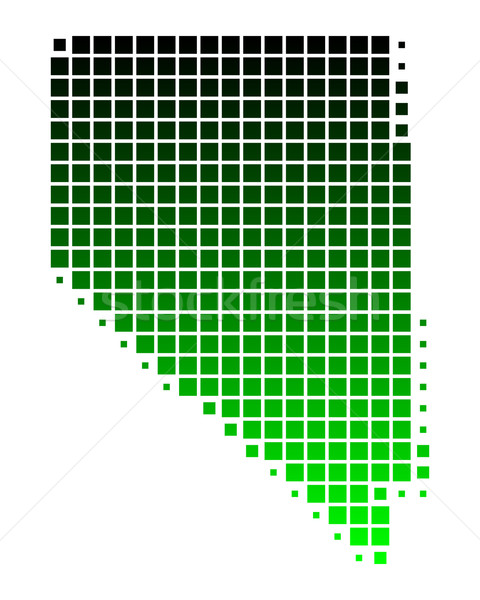 Mapa Nevada verde padrão américa praça Foto stock © rbiedermann