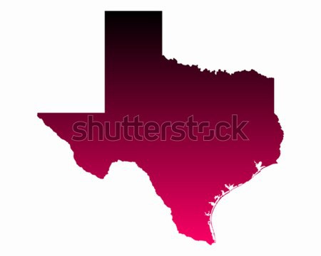 Mapa Texas rosa vector aislado Foto stock © rbiedermann