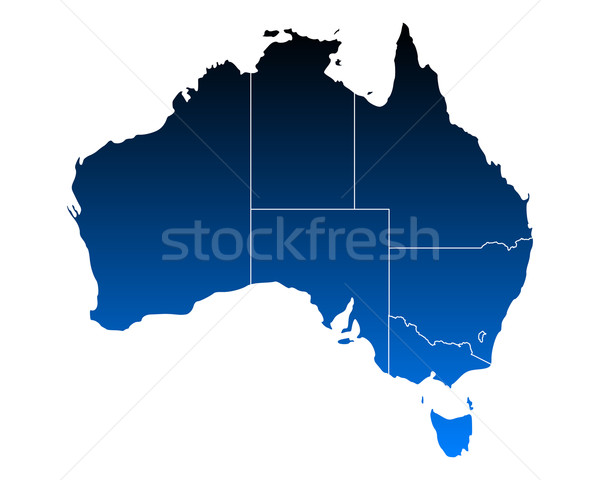 Map of Australia Stock photo © rbiedermann