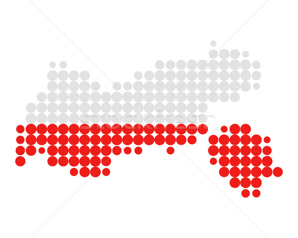 Map and flag of Tyrol Stock photo © rbiedermann