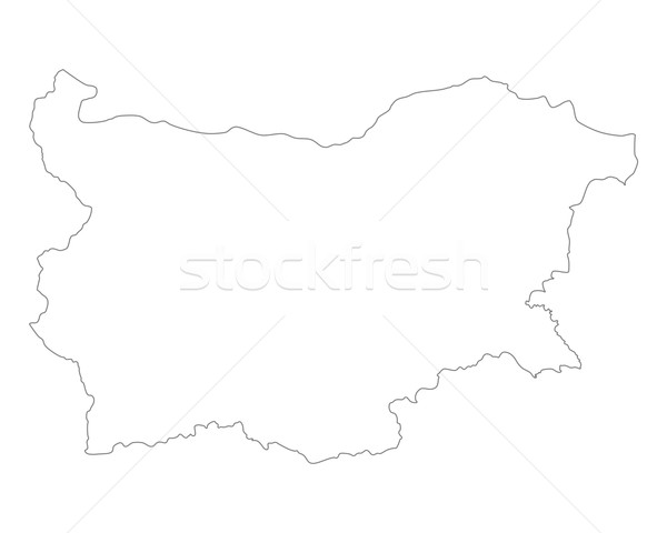 Karte Bulgarien Hintergrund isoliert Illustration Stock foto © rbiedermann