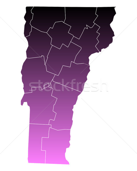 Map of Vermont Stock photo © rbiedermann