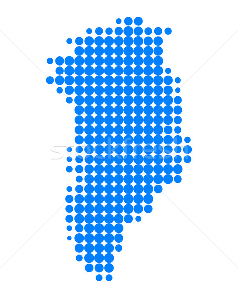 Map of Greenland Stock photo © rbiedermann