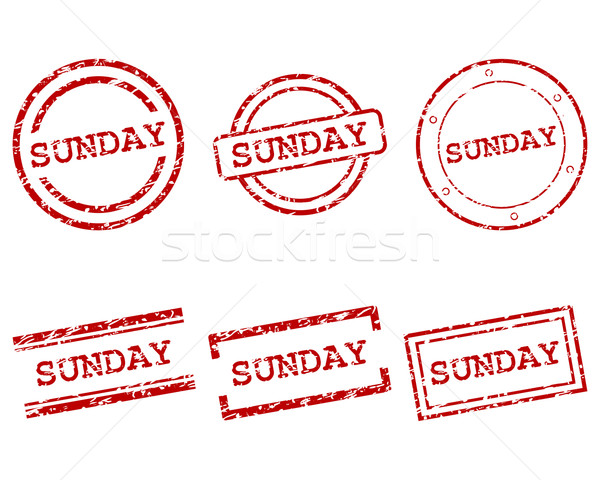Sunday stamps Stock photo © rbiedermann