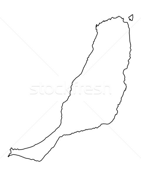 Map of Fuerteventura Stock photo © rbiedermann