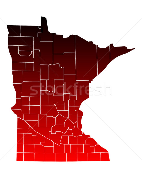 Map of Minnesota Stock photo © rbiedermann