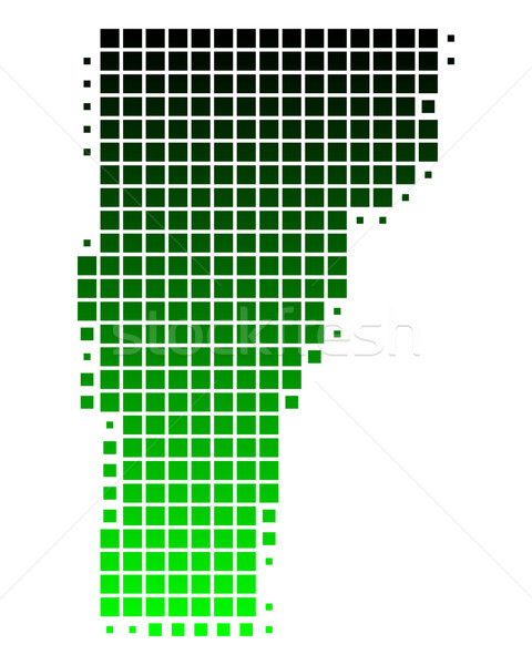 карта Вермонт зеленый шаблон Америки США Сток-фото © rbiedermann