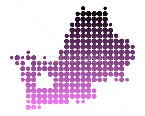 Map of Lake Chiemsee Stock photo © rbiedermann