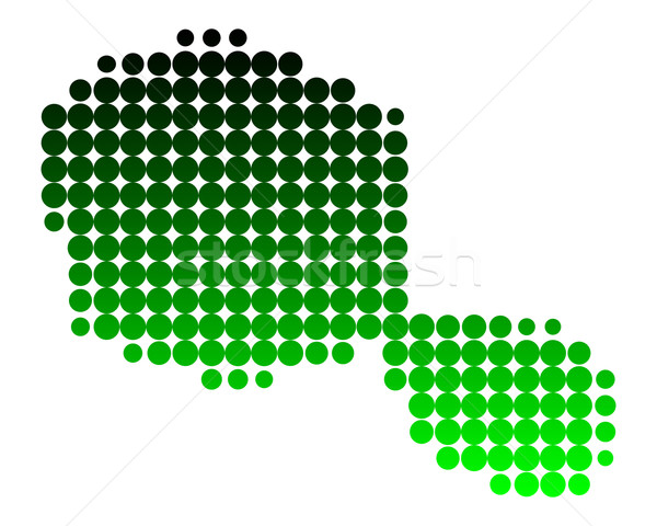 Mappa tahiti verde pattern cerchio punto Foto d'archivio © rbiedermann
