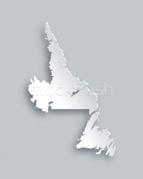 Stock photo: Map of Newfoundland and Labrador