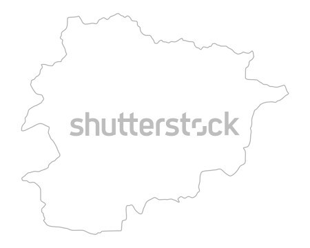 Mapa Andorra fundo isolado ilustração Foto stock © rbiedermann