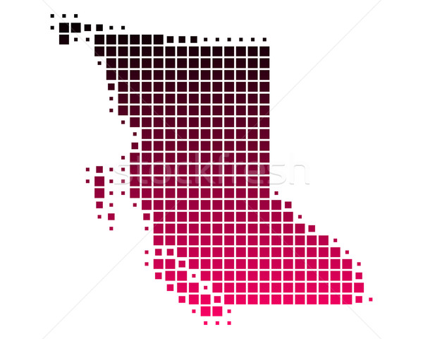Karte britisch Reise Muster rosa lila Stock foto © rbiedermann
