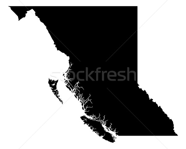 Stock photo: Map of British Columbia