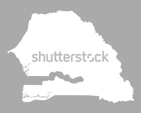 карта Сенегал фон линия Сток-фото © rbiedermann