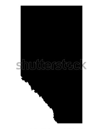 Map of Alberta Stock photo © rbiedermann
