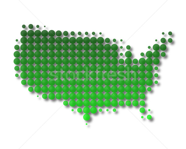 Stock photo: Map of United States of America