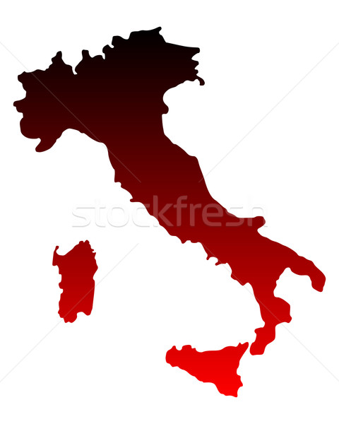 Stock photo: Map of Italy