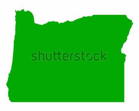 карта Орегон зеленый путешествия Америки США Сток-фото © rbiedermann