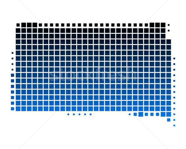 Stock photo: Map of South Dakota