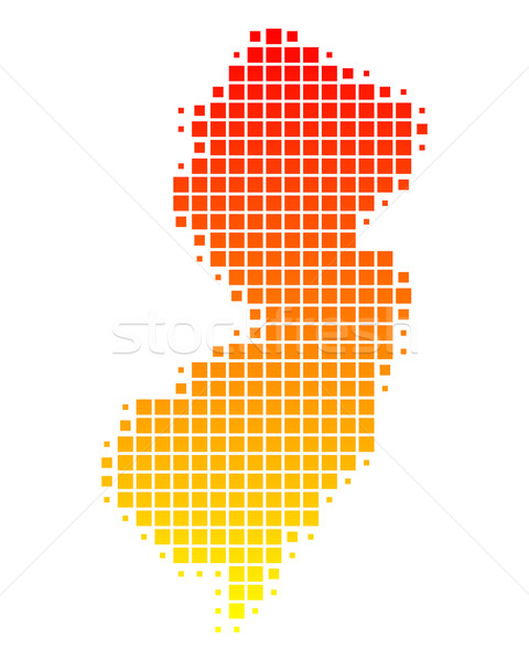 Map of New Jersey Stock photo © rbiedermann