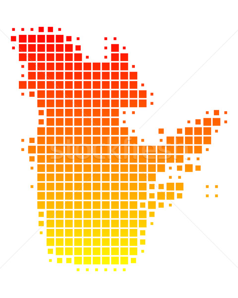 Pokaż Quebec wzór placu wektora Kanada Zdjęcia stock © rbiedermann