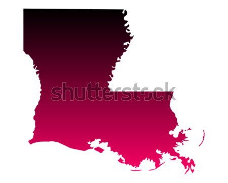 Mapa Louisiana viajar américa roxo isolado Foto stock © rbiedermann