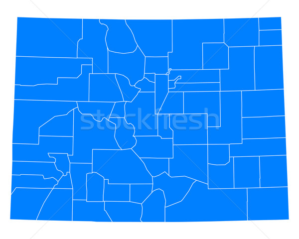 Map of Colorado Stock photo © rbiedermann