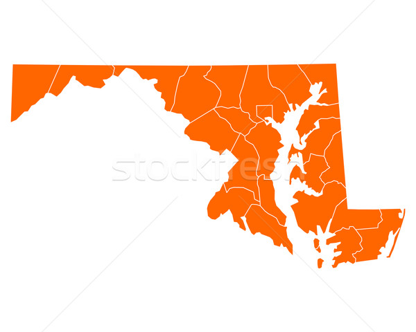Stock photo: Map of Maryland