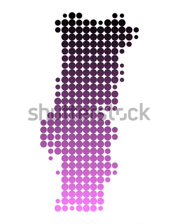 Map of Lake Starnberg, Bavaria Stock photo © rbiedermann