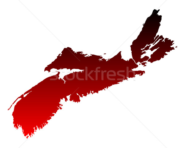 Stock photo: Map of Nova Scotia