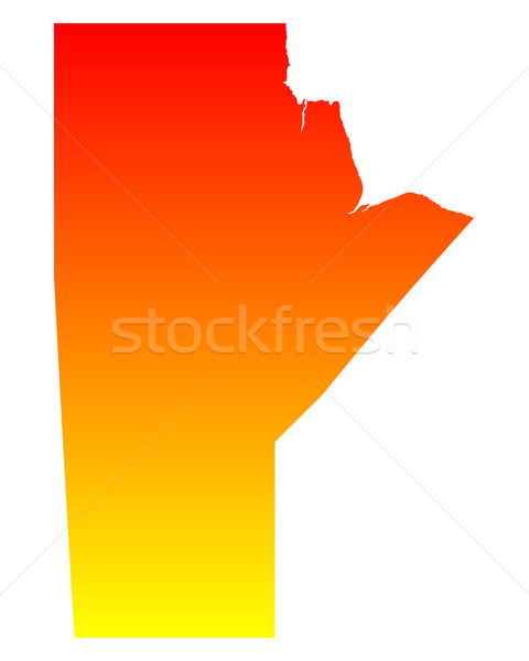 Map of Manitoba Stock photo © rbiedermann