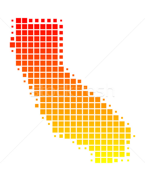 Map of California Stock photo © rbiedermann