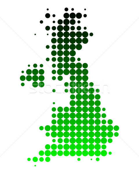 Map of Great Britain Stock photo © rbiedermann