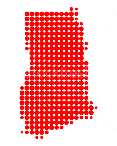 Map of Ghana Stock photo © rbiedermann