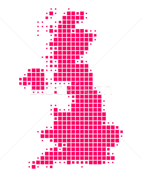 Kaart groot-brittannië patroon Engeland paars vierkante Stockfoto © rbiedermann