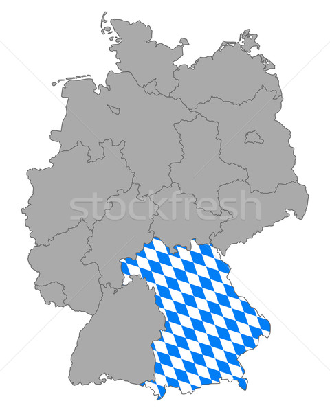 Mapa Alemania bandera viaje banner aislado Foto stock © rbiedermann