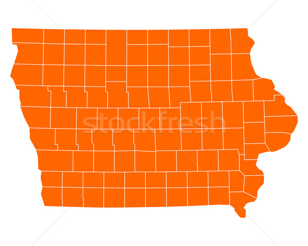 Map of Iowa Stock photo © rbiedermann