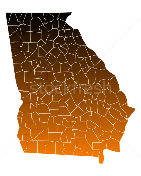 карта США вектора изолированный иллюстрация коричневый Сток-фото © rbiedermann