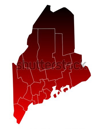 Map of Maine Stock photo © rbiedermann