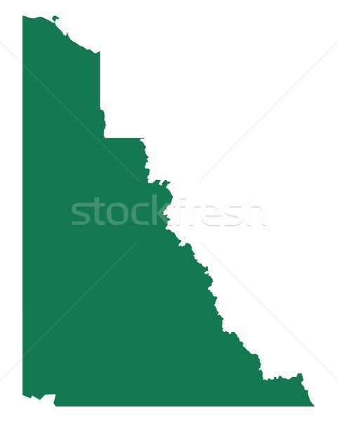 Stock photo: Map of Yukon