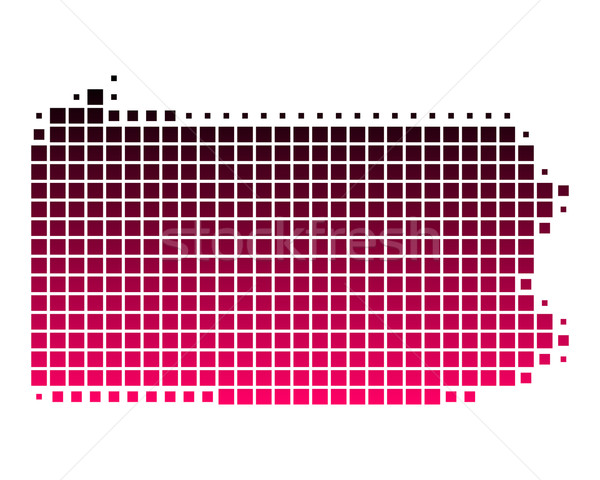 Map of Pennsylvania Stock photo © rbiedermann