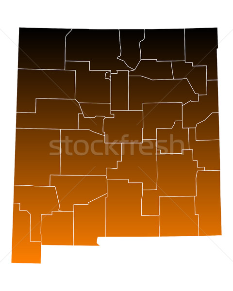 Map of New Mexico Stock photo © rbiedermann